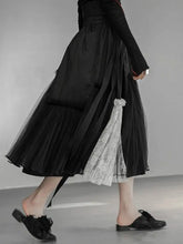 Elegant Lace Pull-On Tulle Skirt
